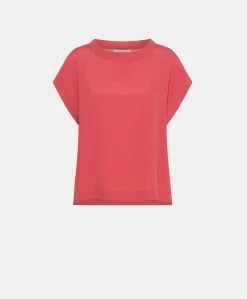 Donne Momonì Bluse E Camicie-Blusa Curacao In Acetato Seta - Amaranto