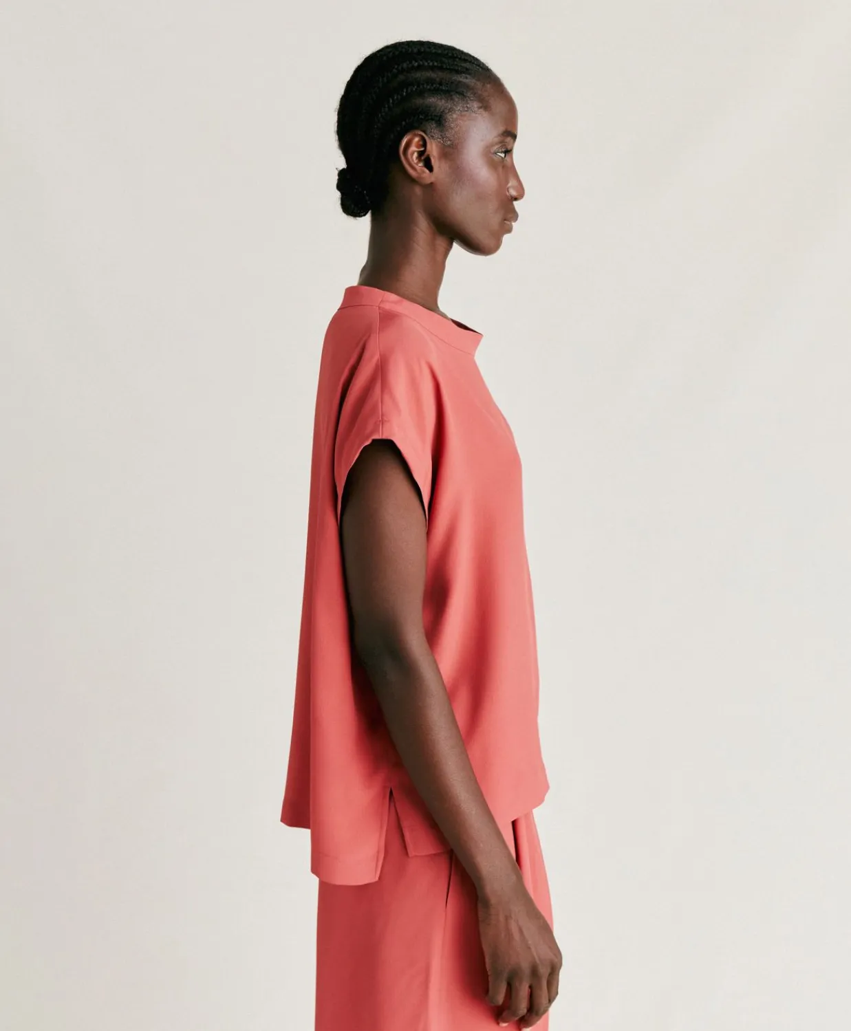 Donne Momonì Bluse E Camicie-Blusa Curacao In Acetato Seta - Amaranto