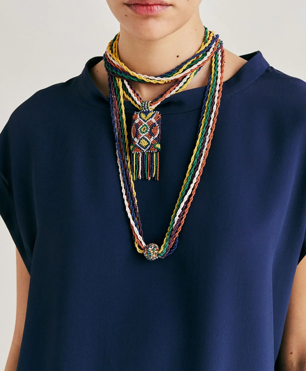 Donne Momonì Bluse E Camicie-Blusa Curacao In Acetato Seta - Blu Notte