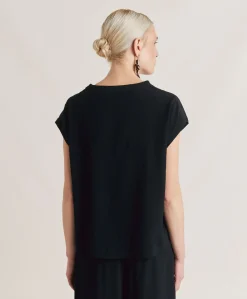Donne Momonì Bluse E Camicie-Blusa Curacao In Acetato Seta - Nero