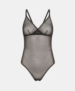 Donne Momonì Completi E Talleur-Body Tore In Tulle - Nero