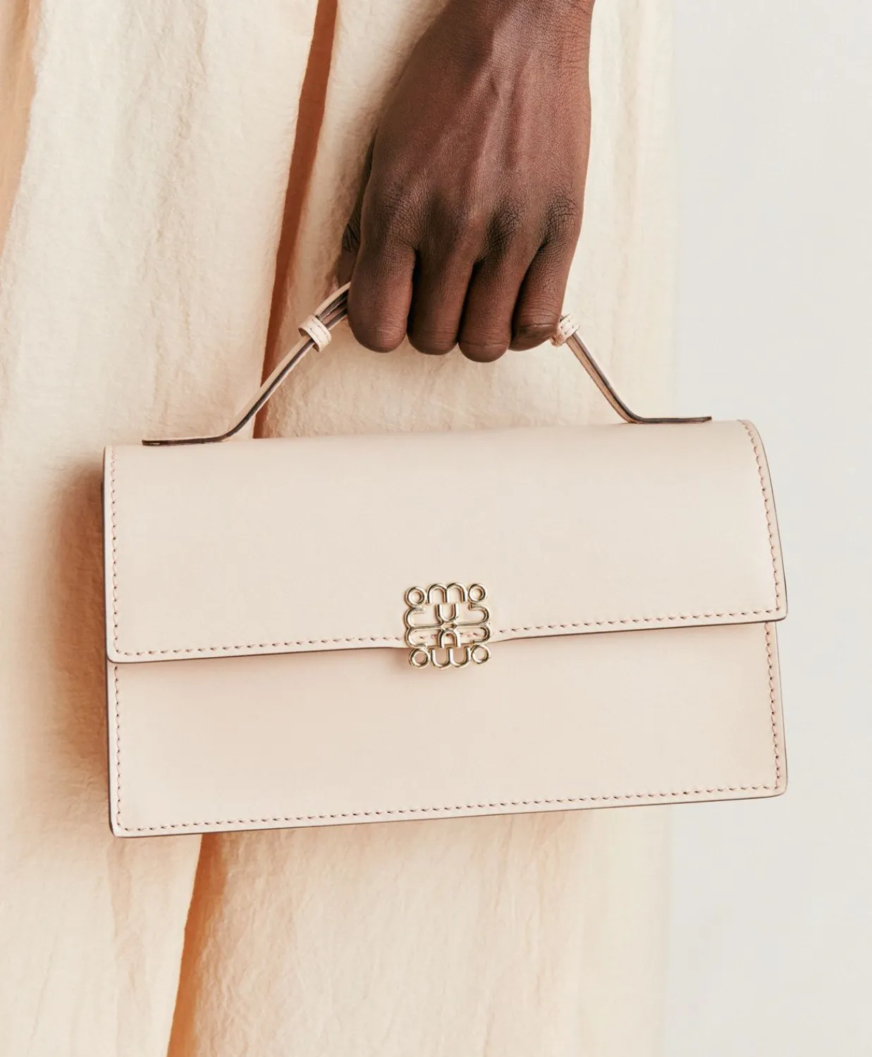 Donne Momonì Completi E Talleur-Borsa A Tracolla Sophie In Pelle Nappa - Cipria