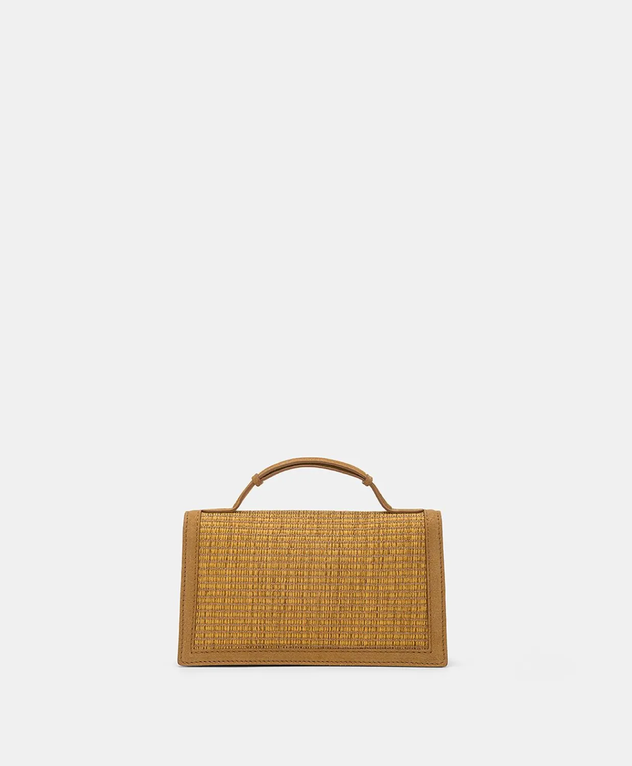 Donne Momonì Borse E Pochette-Borsa A Tracolla Sophie In Pelle Lame' E Raffia - Caramello
