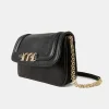 Donne Momonì Borse E Pochette-Borsa Mimi Flore In Pelle - Nero