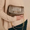 Donne Momonì Borse E Pochette-Borsa Mimi Flore In Pelle Laminata - Canna Fucile