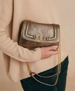 Donne Momonì Borse E Pochette-Borsa Mimi Flore In Pelle Laminata - Canna Fucile