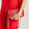 Donne Momonì Borse E Pochette-Borsa Mimi Flore In Pelle - Rouge