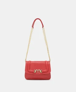 Donne Momonì Borse E Pochette-Borsa Mimi Flore In Pelle - Rouge