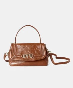 Donne Momonì Borse E Pochette-Borsa Petit Flore In Pelle Naplack - Bruciato