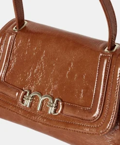 Donne Momonì Borse E Pochette-Borsa Petit Flore In Pelle Naplack - Bruciato