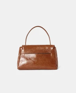 Donne Momonì Borse E Pochette-Borsa Petit Flore In Pelle Naplack - Bruciato