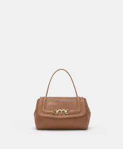 Donne Momonì Borse E Pochette-Borsa Petit Flore In Pelle - Cuoio