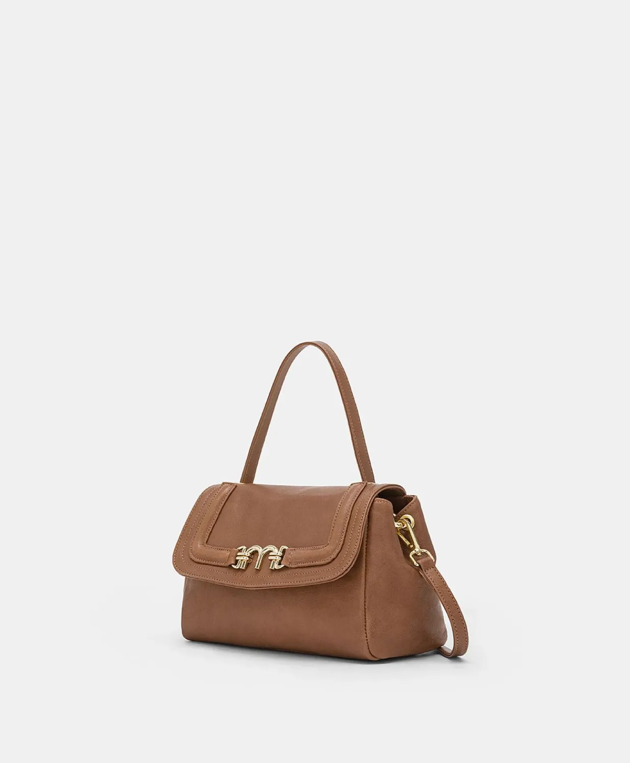 Donne Momonì Borse E Pochette-Borsa Petit Flore In Pelle - Cuoio