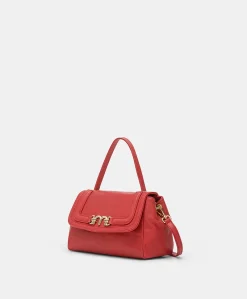 Donne Momonì Borse E Pochette-Borsa Petit Flore In Pelle - Rosso