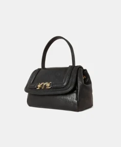 Donne Momonì Borse E Pochette-Borsa Petit Flore In Pelle - Nero