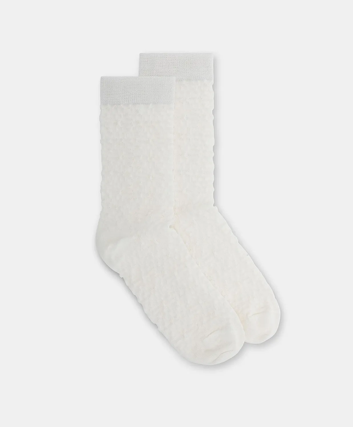 Donne Momonì Calzini-Calzini Sal Con Logo Jacquard - Bianco