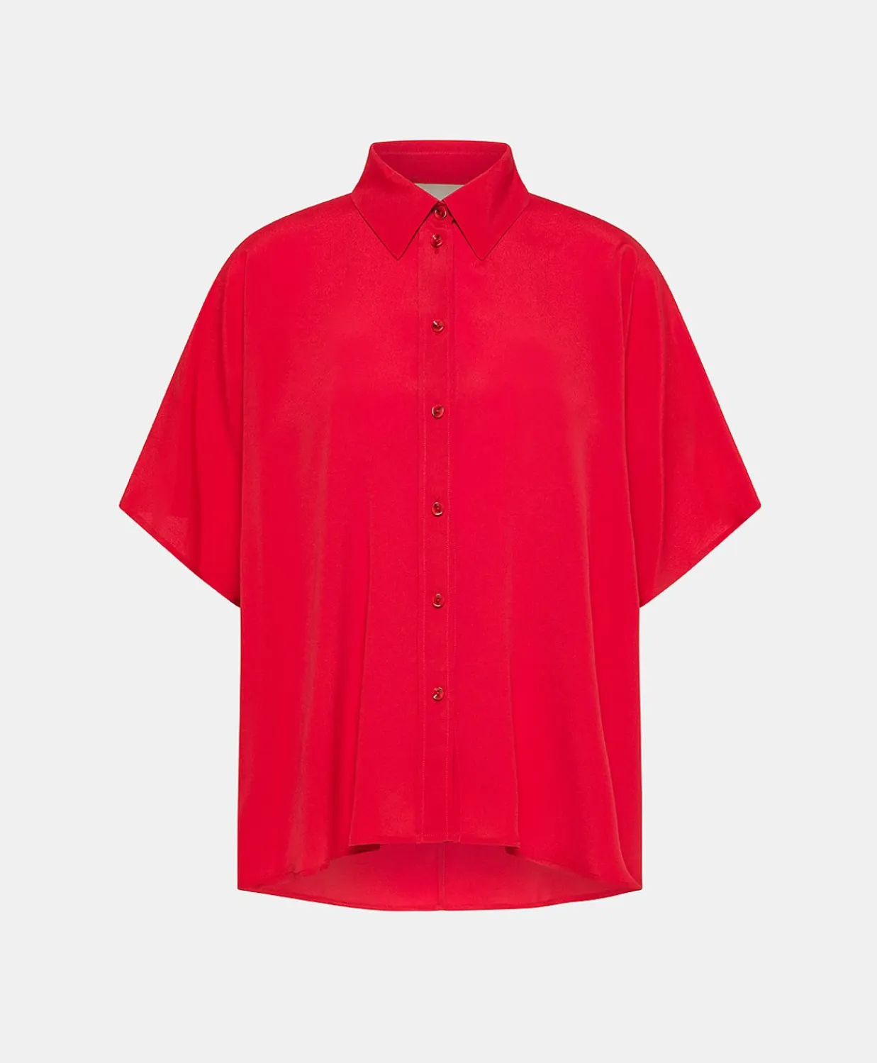Donne Momonì Bluse E Camicie-Camicia Brooklyn In Acetato Seta - Azalea