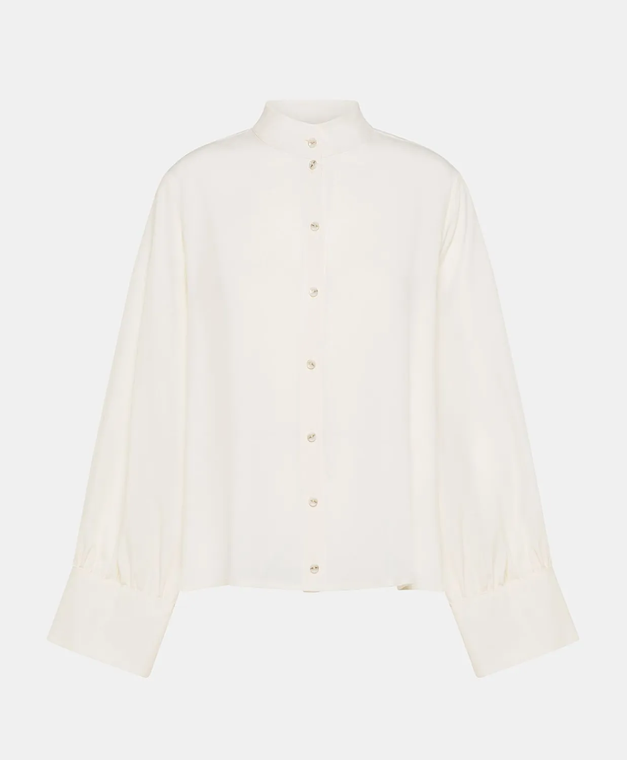 Donne Momonì Completi E Talleur-Camicia Franklin In Acetato Seta - Panna