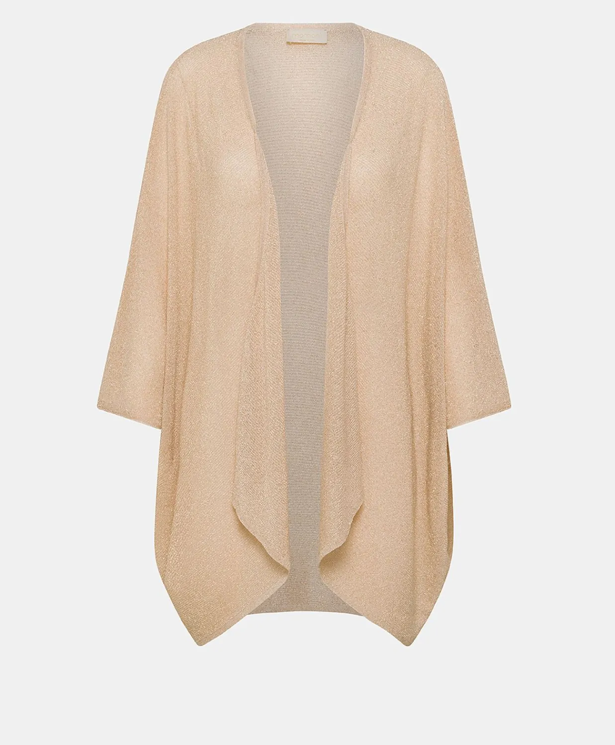 Donne Momonì Maglieria-Cardigan Divina Perlata Lurex - Cipria