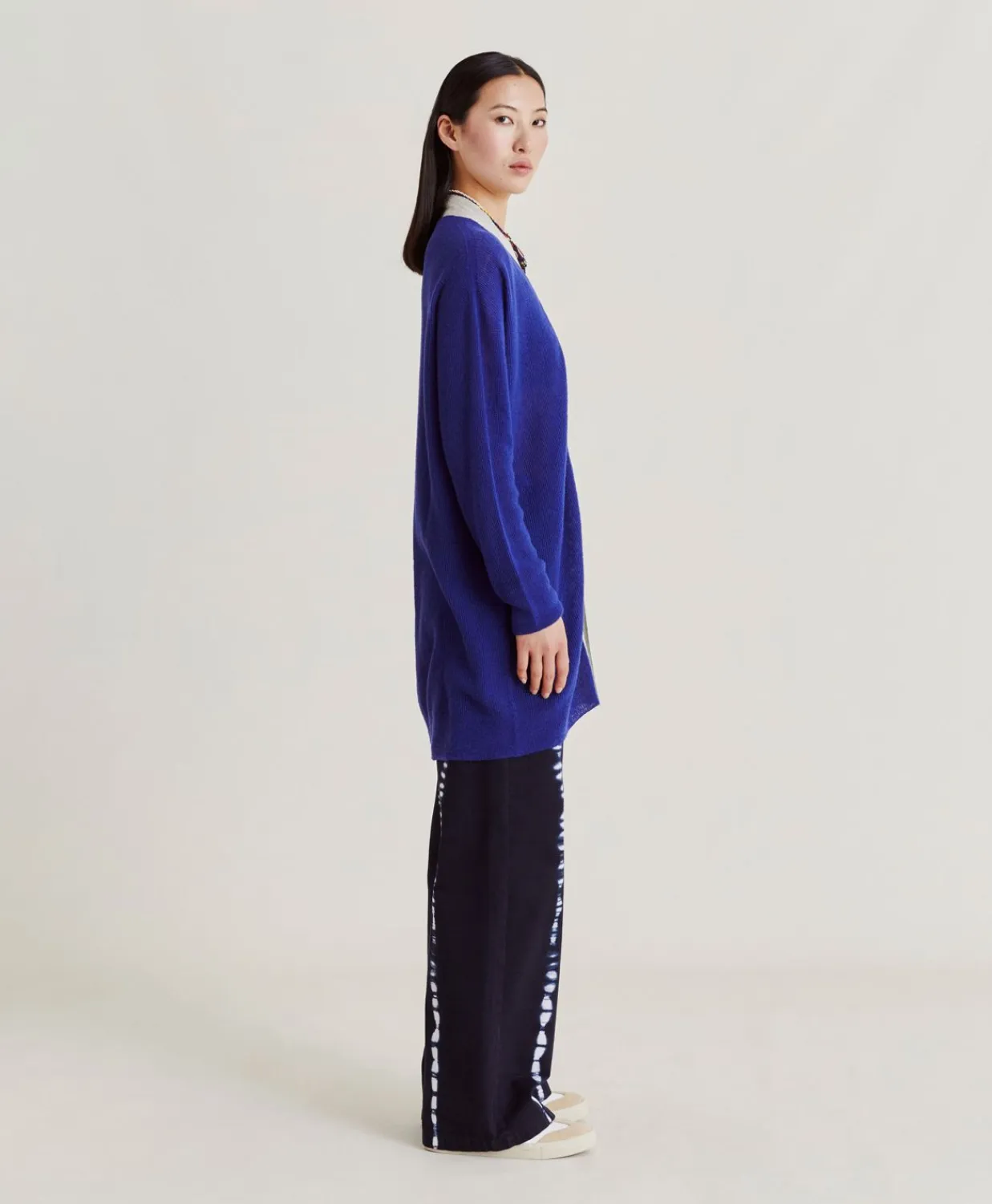 Donne Momonì Maglieria-Cardigan Flossy Perlata Dettagli Lurex - Bluette