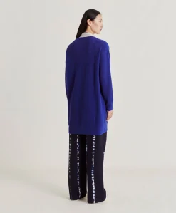 Donne Momonì Maglieria-Cardigan Flossy Perlata Dettagli Lurex - Bluette