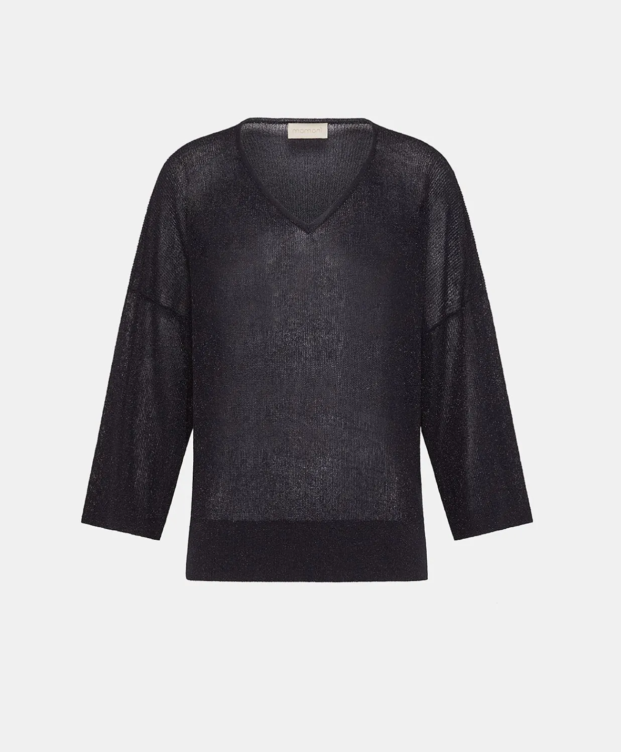 Donne Momonì Maglieria-Cardigan Fresno Perlata Lurex - Blu Notte