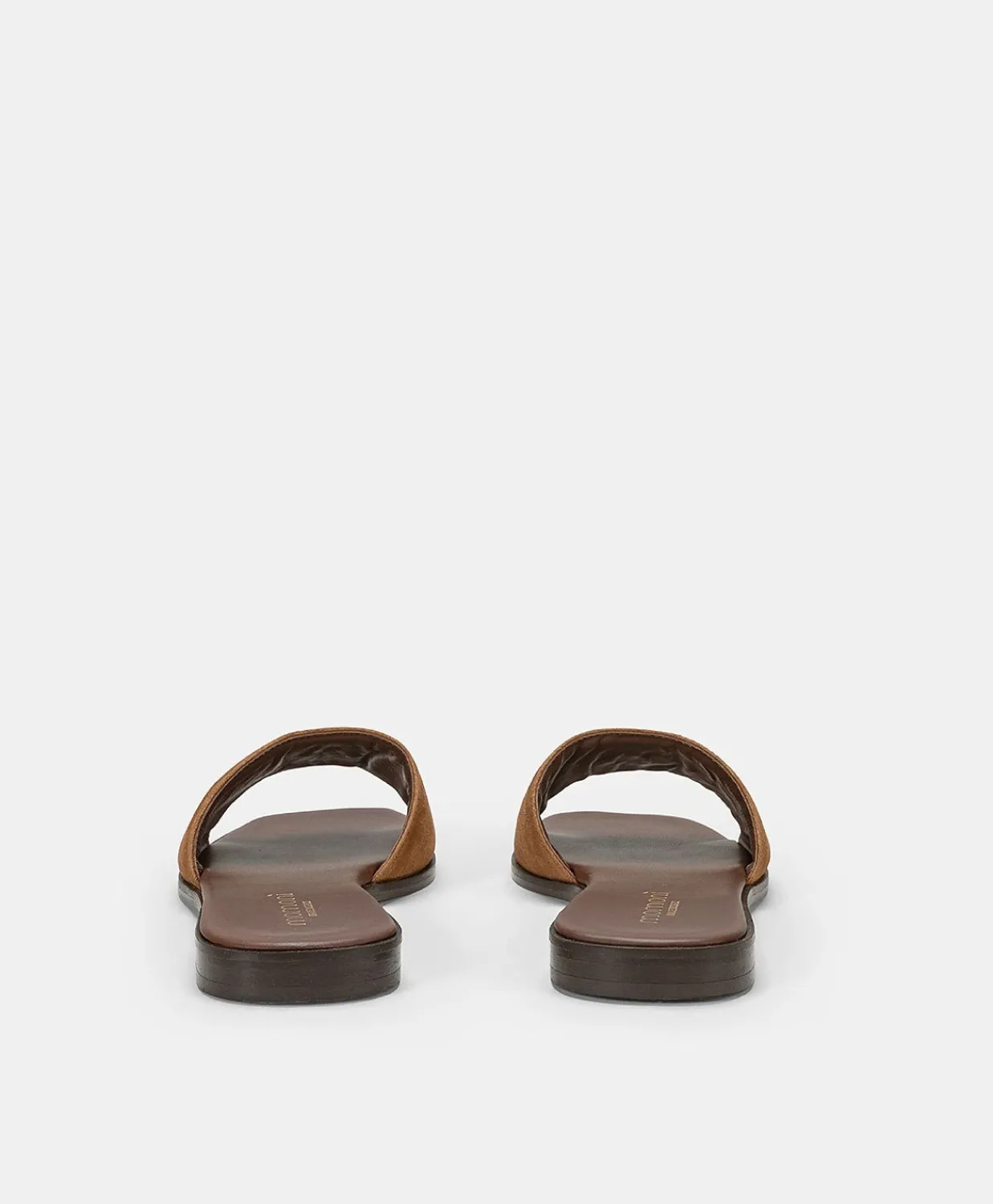 Donne Momonì Scarpe-Ciabatta Flat Tuccia In Pelle - Cuoio