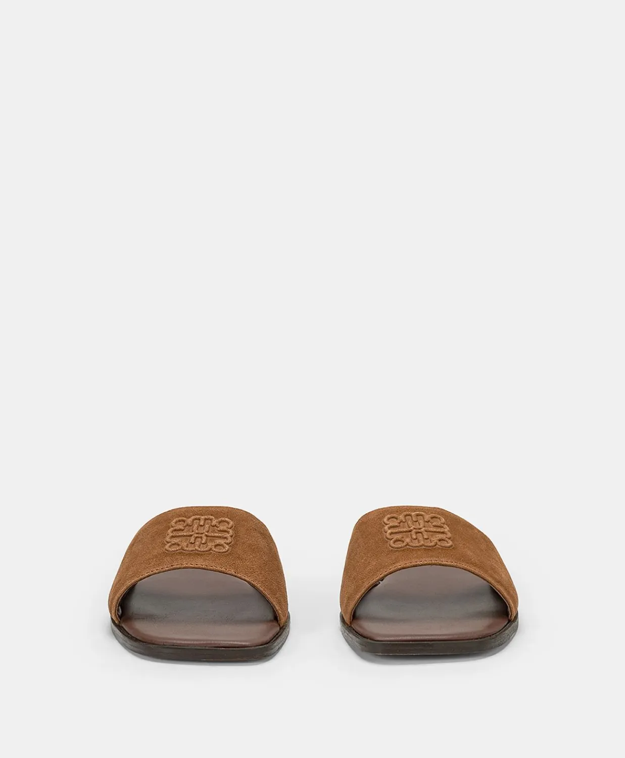 Donne Momonì Scarpe-Ciabatta Flat Tuccia In Pelle - Cuoio