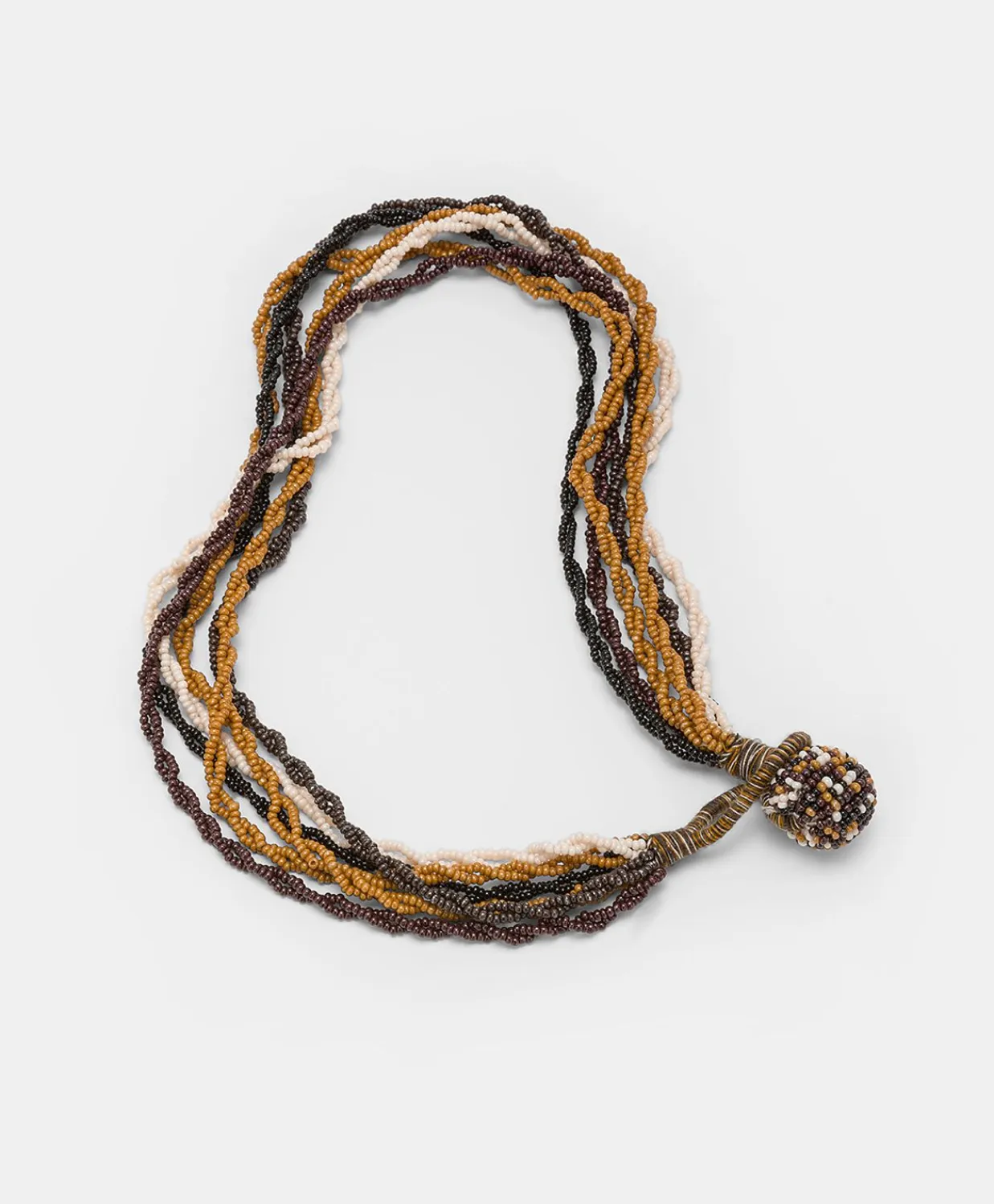 Donne Momonì Bijoux-Collana Rubiela Con Perline - Cacao Multicolor