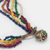 Donne Momonì Bijoux-Collana Rubiela Con Perline - Verde/Multicolor