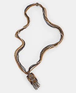 Donne Momonì Bijoux-Collana Vidrier Con Perline - Cacao Multicolor
