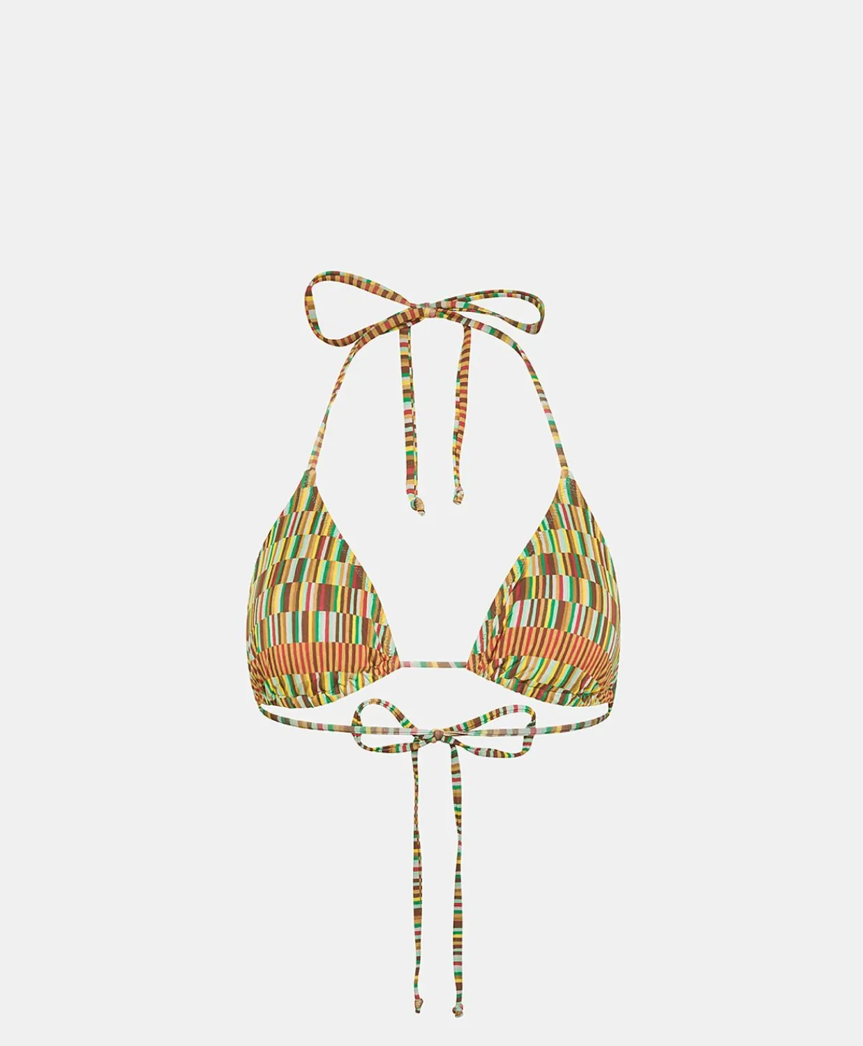 Donne Momonì Costumi Da Bagno-Costume Marine A Triangolo A Triangolo - Tabacco Multicolor