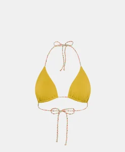 Donne Momonì Costumi Da Bagno-Costume Marine A Triangolo Con Spalline Intrecciate - Olio