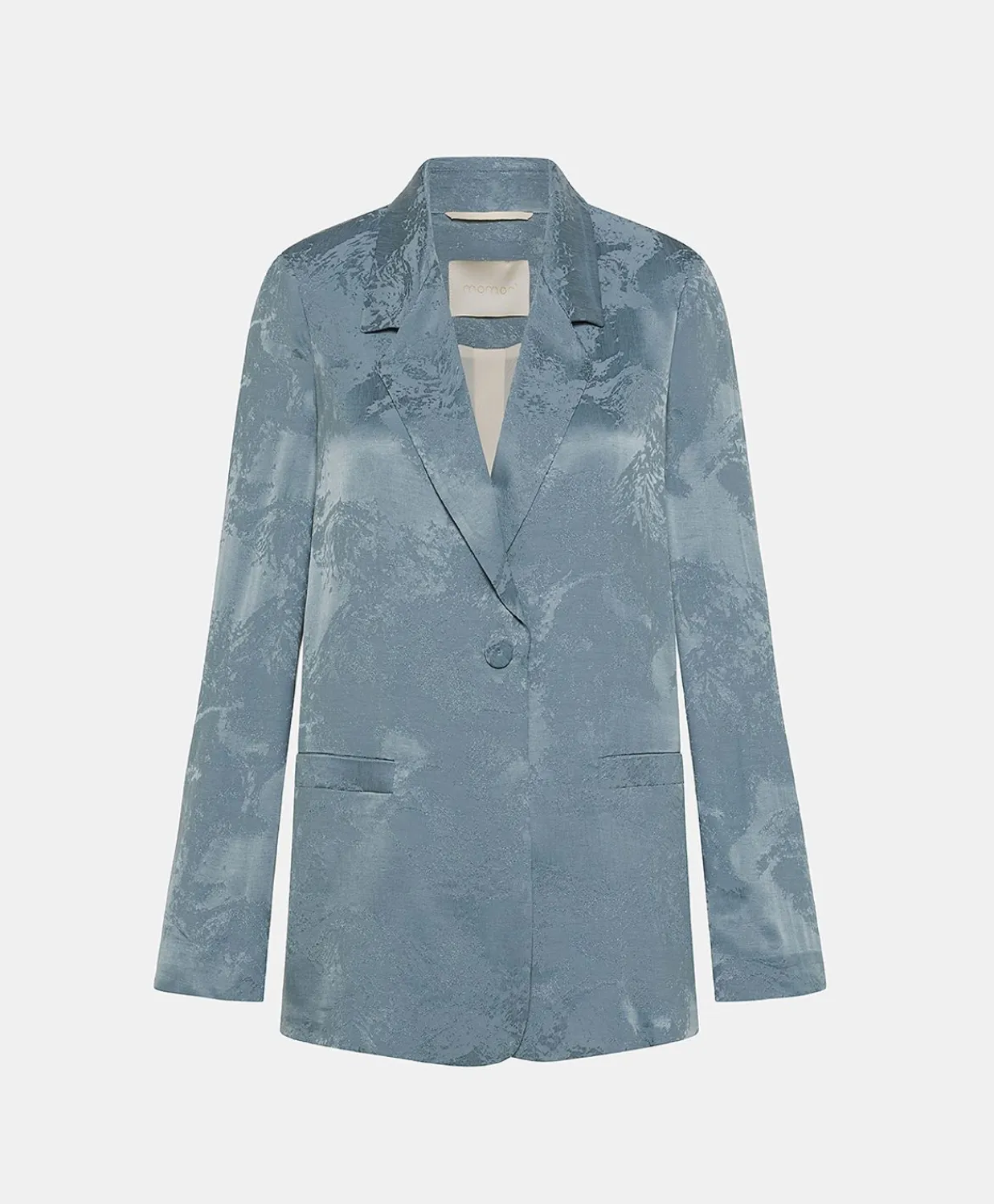 Donne Momonì Completi E Talleur-Giacca Dayton In Cupro Jacquard - Cielo