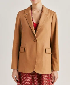 Donne Momonì Giacche-Giacca Futura In Gabardina - Caramello
