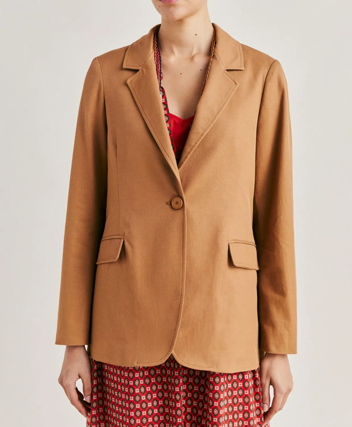 Donne Momonì Giacche-Giacca Futura In Gabardina - Caramello