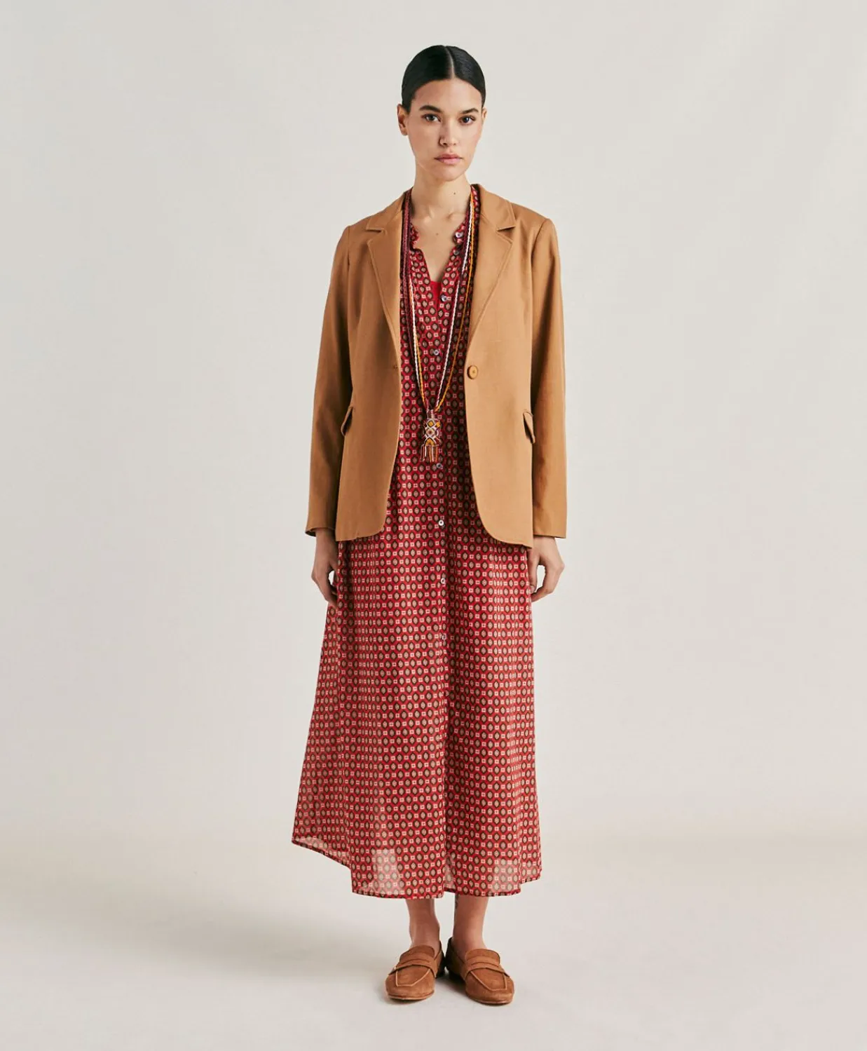 Donne Momonì Giacche-Giacca Futura In Gabardina - Caramello