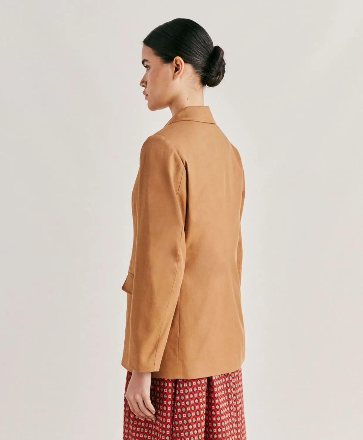 Donne Momonì Giacche-Giacca Futura In Gabardina - Caramello