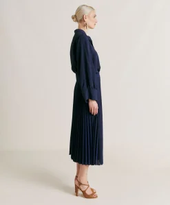 Donne Momonì Gonne-Gonna Emi In Jersey Lurex - Bluette