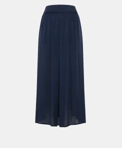 Donne Momonì Gonne-Gonna Nicolas In Acetato Seta - Blu Notte