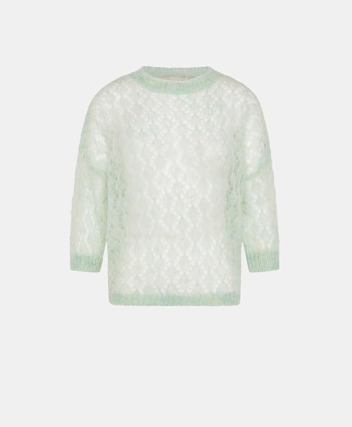Donne Momonì Maglieria-Maglia Campanula In Soft Mohair - Turchese