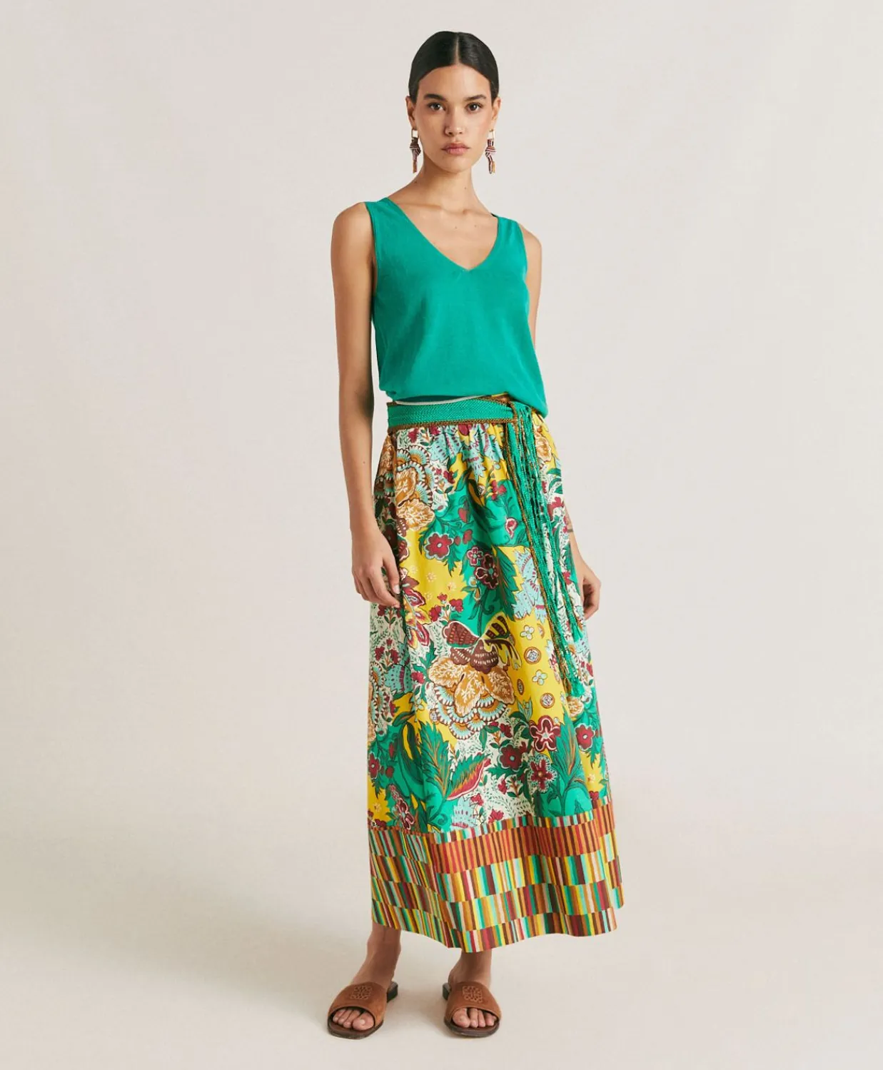 Donne Momonì Maglieria-Maglia Graziosa In Lino - Smeraldo