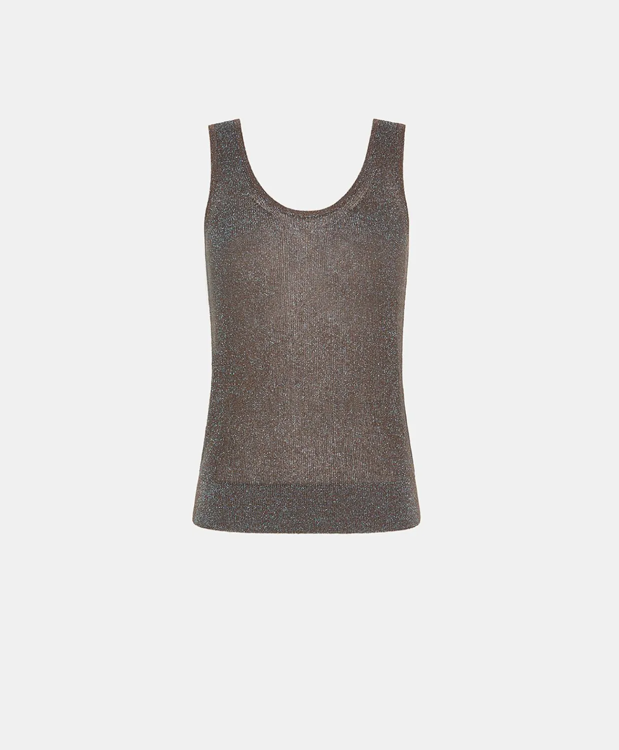 Donne Momonì Maglieria-Maglia Liccia Perlata Lurex - Corteccia