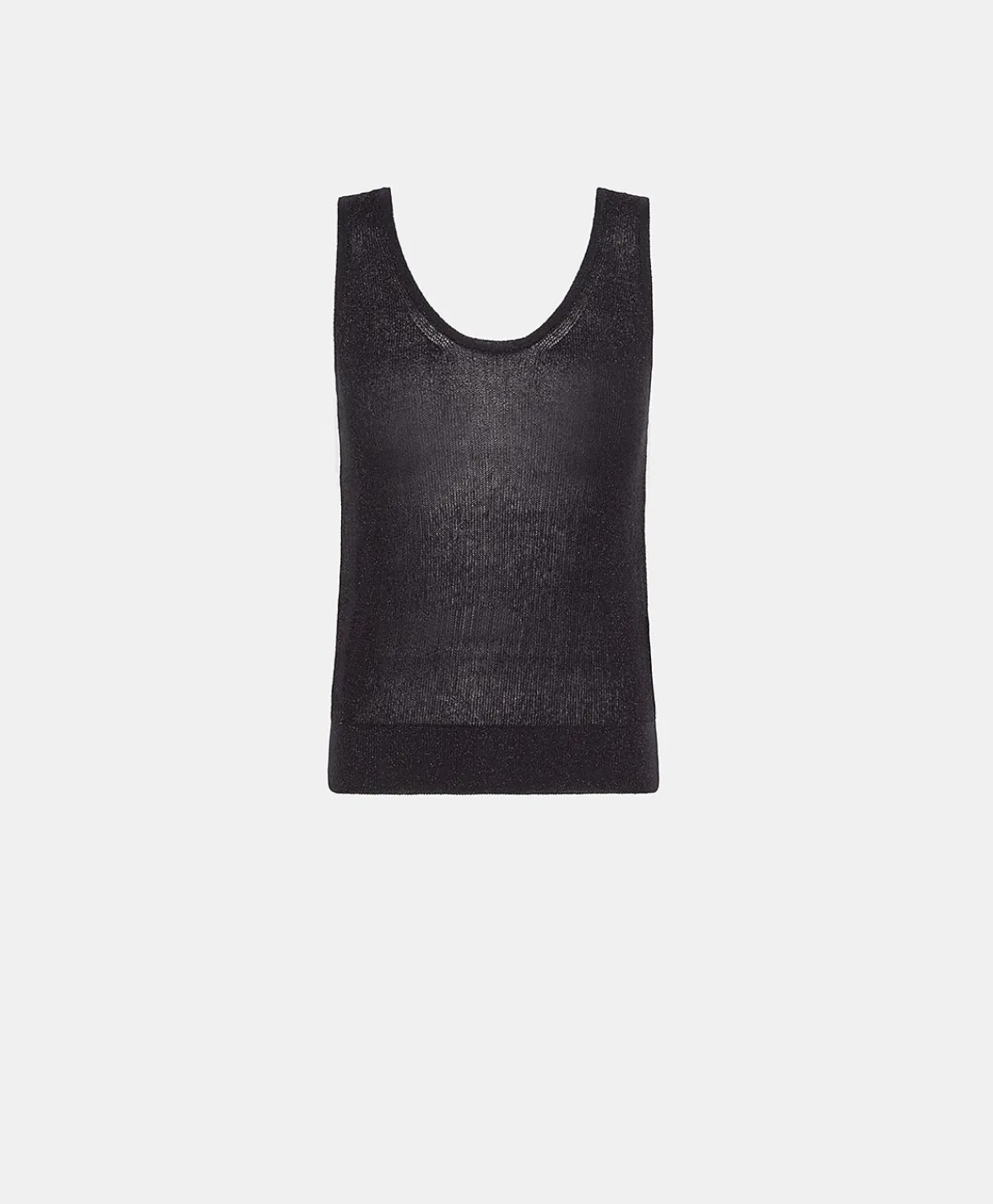Donne Momonì Maglieria-Maglia Liccia Perlata Lurex - Blu Notte