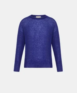 Donne Momonì Maglieria-Maglia Marmotta Perlata - Bluette