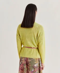 Donne Momonì Maglieria-Maglia Marmotta Perlata - Lime