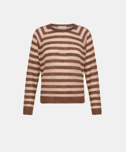 Donne Momonì Maglieria-Maglia Marmotta Perlata Righe Lurex - Glace'