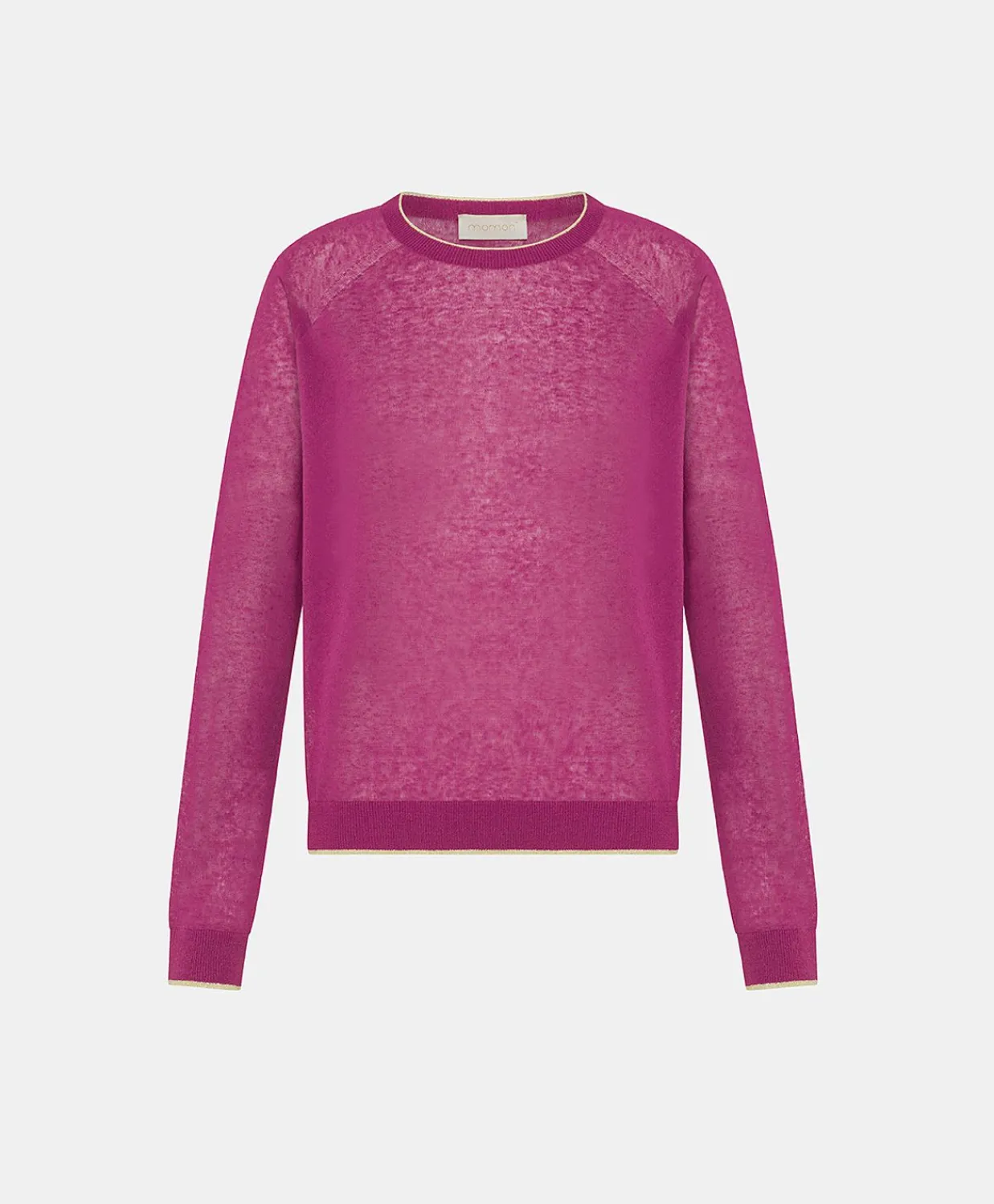 Donne Momonì Maglieria-Maglia Rio In Lino - Ciclamino