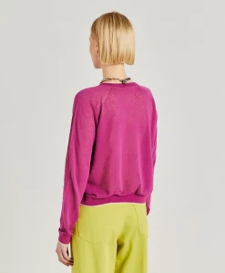 Donne Momonì Maglieria-Maglia Rio In Lino - Ciclamino