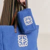 Donne Momonì Borse E Pochette-Make Up Bag Pira In Canvas Con Ricamo - Bluette
